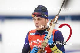 18.01.2024, Antholz, Italy (ITA): Vladislav Kireyev (KAZ) - IBU World Cup Biathlon, short individual men, Antholz (ITA). www.nordicfocus.com. © Thibaut/NordicFocus. Every downloaded picture is fee-liable.