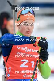 18.01.2024, Antholz, Italy (ITA): Matic Repnik (SLO) - IBU World Cup Biathlon, short individual men, Antholz (ITA). www.nordicfocus.com. © Manzoni/NordicFocus. Every downloaded picture is fee-liable.