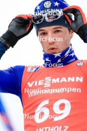 18.01.2024, Antholz, Italy (ITA): Vincent Bonacci (USA) - IBU World Cup Biathlon, short individual men, Antholz (ITA). www.nordicfocus.com. © Manzoni/NordicFocus. Every downloaded picture is fee-liable.