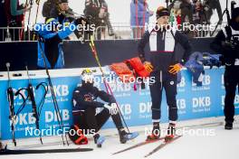 18.01.2024, Antholz, Italy (ITA): Eric Perrot (FRA), Fabien Claude (FRA), (l-r) - IBU World Cup Biathlon, short individual men, Antholz (ITA). www.nordicfocus.com. © Thibaut/NordicFocus. Every downloaded picture is fee-liable.