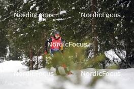 18.01.2024, Antholz, Italy (ITA): Justus Strelow (GER) - IBU World Cup Biathlon, short individual men, Antholz (ITA). www.nordicfocus.com. © Thibaut/NordicFocus. Every downloaded picture is fee-liable.