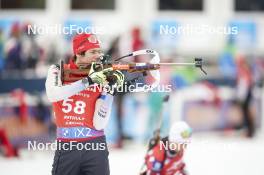 18.01.2024, Antholz, Italy (ITA): James Pacal (SUI) - IBU World Cup Biathlon, short individual men, Antholz (ITA). www.nordicfocus.com. © Thibaut/NordicFocus. Every downloaded picture is fee-liable.