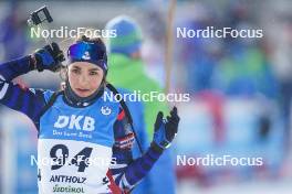 19.01.2024, Antholz, Italy (ITA): Gilonne Guigonnat (FRA) - IBU World Cup Biathlon, short individual women, Antholz (ITA). www.nordicfocus.com. © Thibaut/NordicFocus. Every downloaded picture is fee-liable.