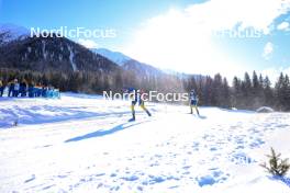 19.01.2024, Antholz, Italy (ITA): Elvira Oeberg (SWE), Mona Brorsson (SWE), (l-r) - IBU World Cup Biathlon, short individual women, Antholz (ITA). www.nordicfocus.com. © Manzoni/NordicFocus. Every downloaded picture is fee-liable.