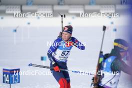 19.01.2024, Antholz, Italy (ITA): Kelsey Joan Dickinson (USA) - IBU World Cup Biathlon, short individual women, Antholz (ITA). www.nordicfocus.com. © Thibaut/NordicFocus. Every downloaded picture is fee-liable.