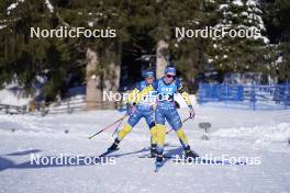 19.01.2024, Antholz, Italy (ITA): Mona Brorsson (SWE), Elvira Oeberg (SWE), (l-r) - IBU World Cup Biathlon, short individual women, Antholz (ITA). www.nordicfocus.com. © Thibaut/NordicFocus. Every downloaded picture is fee-liable.