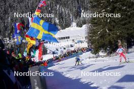 19.01.2024, Antholz, Italy (ITA): Elvira Oeberg (SWE), Joanna Jakiela (POL), (l-r) - IBU World Cup Biathlon, short individual women, Antholz (ITA). www.nordicfocus.com. © Thibaut/NordicFocus. Every downloaded picture is fee-liable.