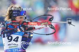 19.01.2024, Antholz, Italy (ITA): Gilonne Guigonnat (FRA) - IBU World Cup Biathlon, short individual women, Antholz (ITA). www.nordicfocus.com. © Thibaut/NordicFocus. Every downloaded picture is fee-liable.