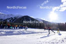 19.01.2024, Antholz, Italy (ITA): Lisa Vittozzi (ITA), Anna Magnusson (SWE), (l-r) - IBU World Cup Biathlon, short individual women, Antholz (ITA). www.nordicfocus.com. © Manzoni/NordicFocus. Every downloaded picture is fee-liable.