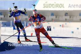 20.01.2024, Antholz, Italy (ITA): Felix Leitner (AUT) - IBU World Cup Biathlon, mixed relay, Antholz (ITA). www.nordicfocus.com. © Manzoni/NordicFocus. Every downloaded picture is fee-liable.