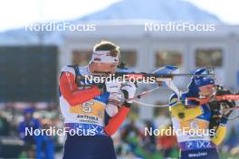 20.01.2024, Antholz, Italy (ITA): Jonas Marecek (CZE) - IBU World Cup Biathlon, mixed relay, Antholz (ITA). www.nordicfocus.com. © Manzoni/NordicFocus. Every downloaded picture is fee-liable.