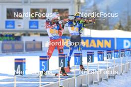 20.01.2024, Antholz, Italy (ITA): Felix Leitner (AUT) - IBU World Cup Biathlon, mixed relay, Antholz (ITA). www.nordicfocus.com. © Manzoni/NordicFocus. Every downloaded picture is fee-liable.