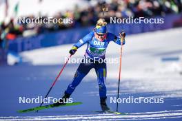 20.01.2024, Antholz, Italy (ITA): Yuliia Dzhima (UKR) - IBU World Cup Biathlon, mixed relay, Antholz (ITA). www.nordicfocus.com. © Thibaut/NordicFocus. Every downloaded picture is fee-liable.