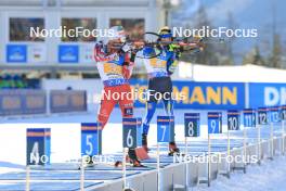 20.01.2024, Antholz, Italy (ITA): Felix Leitner (AUT) - IBU World Cup Biathlon, mixed relay, Antholz (ITA). www.nordicfocus.com. © Manzoni/NordicFocus. Every downloaded picture is fee-liable.