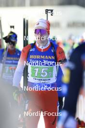 20.01.2024, Antholz, Italy (ITA): Logan Pletz (CAN) - IBU World Cup Biathlon, single mixed relay, Antholz (ITA). www.nordicfocus.com. © Manzoni/NordicFocus. Every downloaded picture is fee-liable.