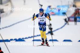 01.03.2024, Oslo, Norway (NOR): Anton Ivarsson (SWE) - IBU World Cup Biathlon, individual men, Oslo (NOR). www.nordicfocus.com. © Manzoni/NordicFocus. Every downloaded picture is fee-liable.