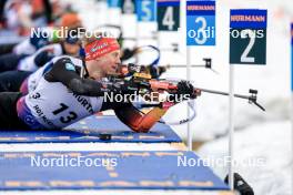 01.03.2024, Oslo, Norway (NOR): Roman Rees (GER) - IBU World Cup Biathlon, individual men, Oslo (NOR). www.nordicfocus.com. © Manzoni/NordicFocus. Every downloaded picture is fee-liable.