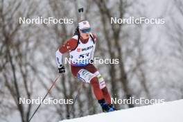 01.03.2024, Oslo, Norway (NOR): Renars Birkentals (LAT) - IBU World Cup Biathlon, individual men, Oslo (NOR). www.nordicfocus.com. © Manzoni/NordicFocus. Every downloaded picture is fee-liable.