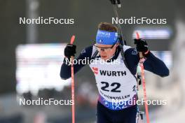 01.03.2024, Oslo, Norway (NOR): Lukas Hofer (ITA) - IBU World Cup Biathlon, individual men, Oslo (NOR). www.nordicfocus.com. © Manzoni/NordicFocus. Every downloaded picture is fee-liable.