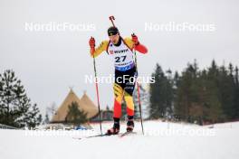 01.03.2024, Oslo, Norway (NOR): Florent Claude (BEL) - IBU World Cup Biathlon, individual men, Oslo (NOR). www.nordicfocus.com. © Manzoni/NordicFocus. Every downloaded picture is fee-liable.