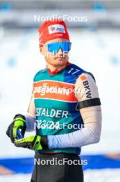 28.02.2024, Oslo, Norway (NOR): Sebastian Stalder (SUI) - IBU World Cup Biathlon, training, Oslo (NOR). www.nordicfocus.com. © Manzoni/NordicFocus. Every downloaded picture is fee-liable.