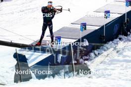 28.02.2024, Oslo, Norway (NOR): Emilien Jacquelin (FRA) - IBU World Cup Biathlon, training, Oslo (NOR). www.nordicfocus.com. © Manzoni/NordicFocus. Every downloaded picture is fee-liable.