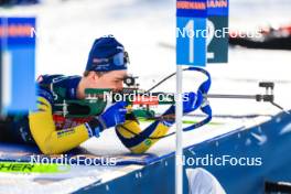 28.02.2024, Oslo, Norway (NOR): Martin Ponsiluoma (SWE) - IBU World Cup Biathlon, training, Oslo (NOR). www.nordicfocus.com. © Manzoni/NordicFocus. Every downloaded picture is fee-liable.