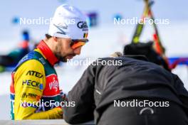 28.02.2024, Oslo, Norway (NOR): Cesar Beauvais (BEL) - IBU World Cup Biathlon, training, Oslo (NOR). www.nordicfocus.com. © Manzoni/NordicFocus. Every downloaded picture is fee-liable.