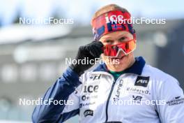 28.02.2024, Oslo, Norway (NOR): Johannes Dale-Skjevdal (NOR) - IBU World Cup Biathlon, training, Oslo (NOR). www.nordicfocus.com. © Manzoni/NordicFocus. Every downloaded picture is fee-liable.