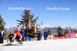 08.03.2024, Soldier Hollow, United States of America (USA): Joscha Burkhalter (SUI) - IBU World Cup Biathlon, relay men, Soldier Hollow (USA). www.nordicfocus.com. © Manzoni/NordicFocus. Every downloaded picture is fee-liable.