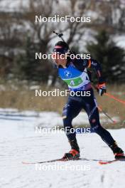 08.03.2024, Soldier Hollow, United States of America (USA): Tommaso Giacomel (ITA) - IBU World Cup Biathlon, relay men, Soldier Hollow (USA). www.nordicfocus.com. © Manzoni/NordicFocus. Every downloaded picture is fee-liable.