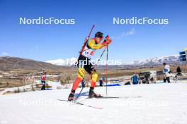 08.03.2024, Soldier Hollow, United States of America (USA): Florent Claude (BEL) - IBU World Cup Biathlon, relay men, Soldier Hollow (USA). www.nordicfocus.com. © Manzoni/NordicFocus. Every downloaded picture is fee-liable.