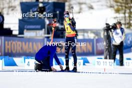 17.03.2024, Canmore, Canada (CAN): Lisa Vittozzi (ITA) - IBU World Cup Biathlon, mass women, Canmore (CAN). www.nordicfocus.com. © Manzoni/NordicFocus. Every downloaded picture is fee-liable.