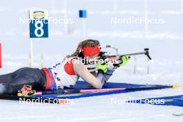 14.03.2024, Canmore, Canada (CAN): Amy Baserga (SUI) - IBU World Cup Biathlon, sprint women, Canmore (CAN). www.nordicfocus.com. © Manzoni/NordicFocus. Every downloaded picture is fee-liable.