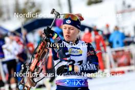 14.03.2024, Canmore, Canada (CAN): Sophie Chauveau (FRA) - IBU World Cup Biathlon, sprint women, Canmore (CAN). www.nordicfocus.com. © Manzoni/NordicFocus. Every downloaded picture is fee-liable.