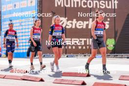 02.08.2024, Sandnes, Norway (NOR): Gro Randby (Njoelstad), Justine Braisaz-Bouchet (FRA), (l-r) - BLINK24 Festival Biathlon - Sandnes (NOR). www.nordicfocus.com. © Manzoni/NordicFocus. Every downloaded picture is fee-liable.