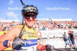 02.08.2024, Sandnes, Norway (NOR): Julia Simon (FRA) - BLINK24 Festival Biathlon - Sandnes (NOR). www.nordicfocus.com. © Manzoni/NordicFocus. Every downloaded picture is fee-liable.