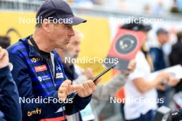 03.08.2024, Sandnes, Norway (NOR): Patrick Favre (ITA), coach Team France - BLINK24 Festival Biathlon - Sandnes (NOR). www.nordicfocus.com. © Manzoni/NordicFocus. Every downloaded picture is fee-liable.