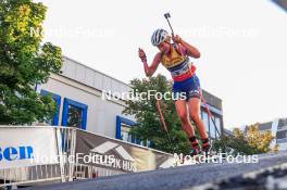 02.08.2024, Sandnes, Norway (NOR): Ragnhild Femsteinevik (NOR) - BLINK24 Festival Biathlon - Sandnes (NOR). www.nordicfocus.com. © Manzoni/NordicFocus. Every downloaded picture is fee-liable.