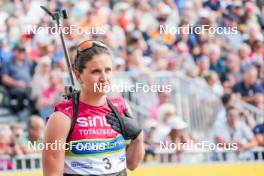 02.08.2024, Sandnes, Norway (NOR): Julia Simon (FRA) - BLINK24 Festival Biathlon - Sandnes (NOR). www.nordicfocus.com. © Nordnes/NordicFocus. Every downloaded picture is fee-liable.