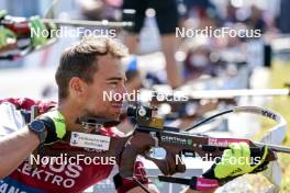 02.08.2024, Sandnes, Norway (NOR): Simon Kaiser (GER) - BLINK24 Festival Biathlon - Sandnes (NOR). www.nordicfocus.com. © Nordnes/NordicFocus. Every downloaded picture is fee-liable.