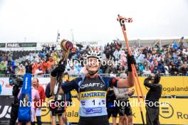 03.08.2024, Sandnes, Norway (NOR): Karoline Offigstad Knotten (NOR) - BLINK24 Festival Biathlon - Sandnes (NOR). www.nordicfocus.com. © Manzoni/NordicFocus. Every downloaded picture is fee-liable.