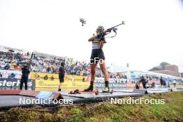 03.08.2024, Sandnes, Norway (NOR): Karoline Offigstad Knotten (NOR) - BLINK24 Festival Biathlon - Sandnes (NOR). www.nordicfocus.com. © Manzoni/NordicFocus. Every downloaded picture is fee-liable.