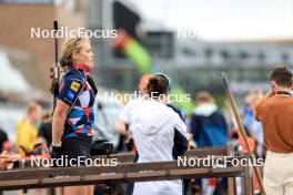 03.08.2024, Sandnes, Norway (NOR): Karoline Offigstad Knotten (NOR) - BLINK24 Festival Biathlon - Sandnes (NOR). www.nordicfocus.com. © Manzoni/NordicFocus. Every downloaded picture is fee-liable.