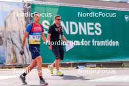 02.08.2024, Sandnes, Norway (NOR): Quentin Fillon Maillet (FRA) - BLINK24 Festival Biathlon - Sandnes (NOR). www.nordicfocus.com. © Nordnes/NordicFocus. Every downloaded picture is fee-liable.