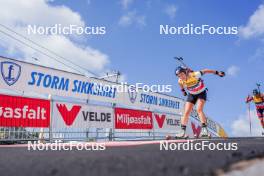 02.08.2024, Sandnes, Norway (NOR): Emilie Agheim Kalkenberg (NOR) - BLINK24 Festival Biathlon - Sandnes (NOR). www.nordicfocus.com. © Nordnes/NordicFocus. Every downloaded picture is fee-liable.