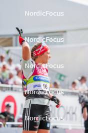 02.08.2024, Sandnes, Norway (NOR): Hanna Kebinger (GER) - BLINK24 Festival Biathlon - Sandnes (NOR). www.nordicfocus.com. © Nordnes/NordicFocus. Every downloaded picture is fee-liable.