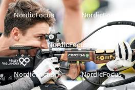 03.08.2024, Sandnes, Norway (NOR): Eric Perrot (FRA) - BLINK24 Festival Biathlon - Sandnes (NOR). www.nordicfocus.com. © Nordnes/NordicFocus. Every downloaded picture is fee-liable.