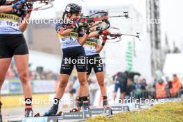 03.08.2024, Sandnes, Norway (NOR): Gilonne Guigonnat (FRA) - BLINK24 Festival Biathlon - Sandnes (NOR). www.nordicfocus.com. © Manzoni/NordicFocus. Every downloaded picture is fee-liable.