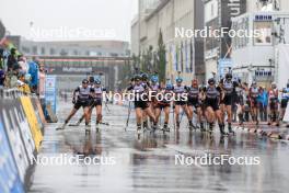 03.08.2024, Sandnes, Norway (NOR): Emilie Kalkenberg (NOR), Marte Johansen (NOR), Anna Weidel (GER), Anastasia Kuzmina (SVK), Hanna Oeberg (SWE), Elvira Oeberg (SWE), (l-r) - BLINK24 Festival Biathlon - Sandnes (NOR). www.nordicfocus.com. © Manzoni/NordicFocus. Every downloaded picture is fee-liable.